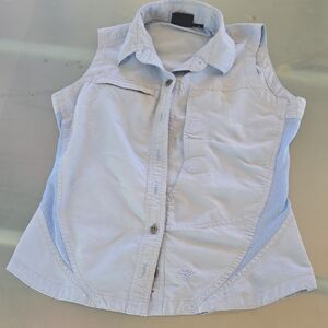 Mountain Hardwear Light Blue Girls' Sleeveless Button-Front Top
